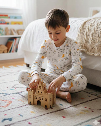 Erkek Penye Pijama Takımı ( SLEEPY DİNO)