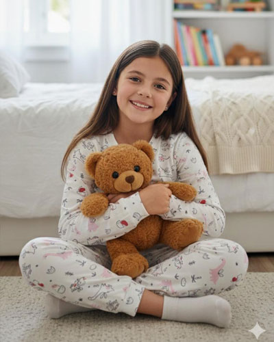 Kız Penye Pijama Takımı ( SWEET DİNO)